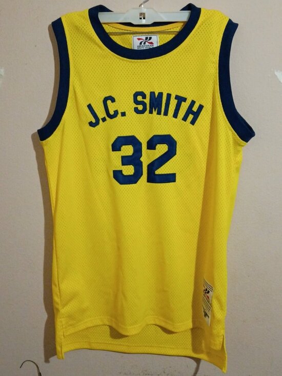 Headgear Other - Throwback Manigault #32 J.C.Smith Basketball Jersey Streetball Sewn Hip Hop Sz L